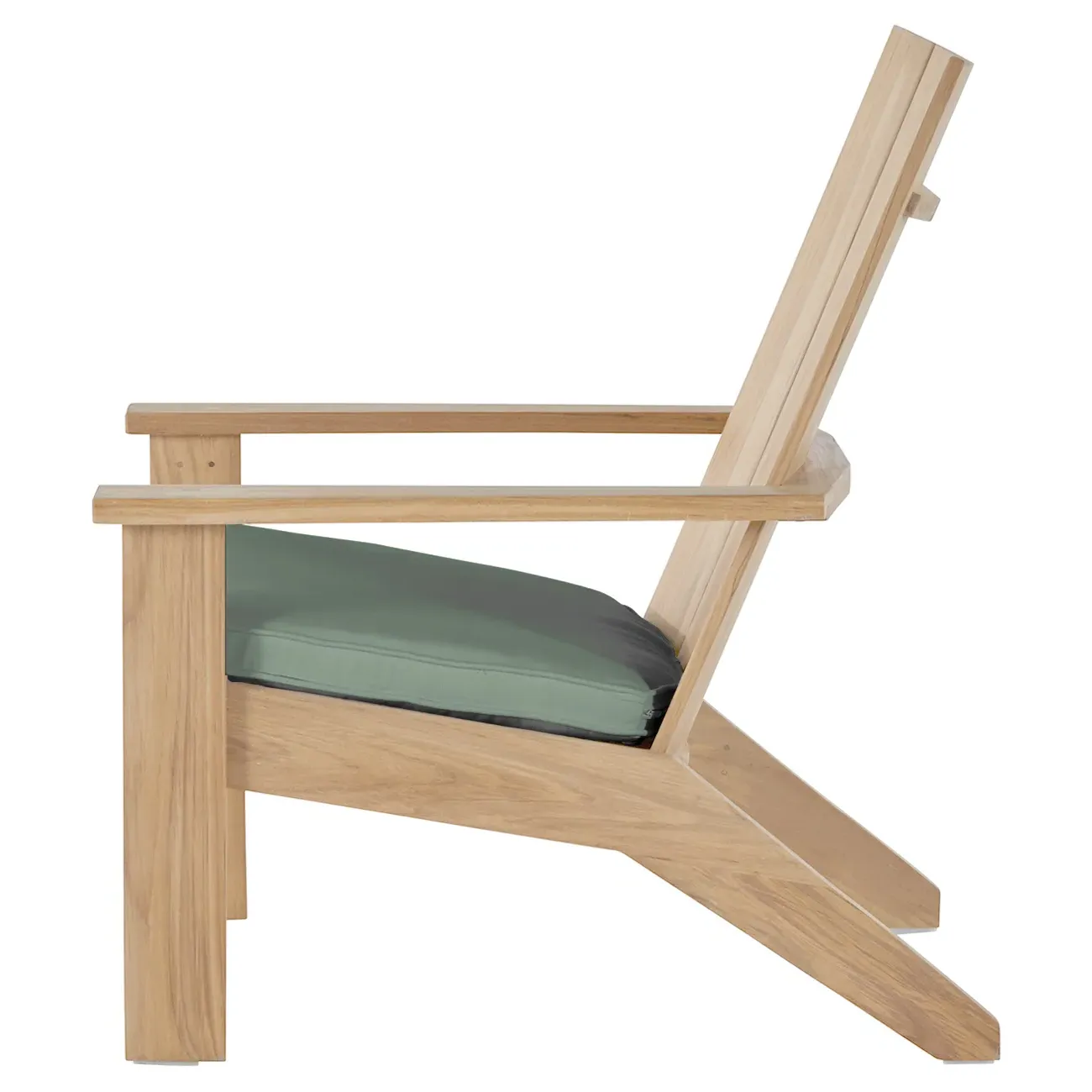 Ashland Outdoor Adirondack Chair - Green, Teak