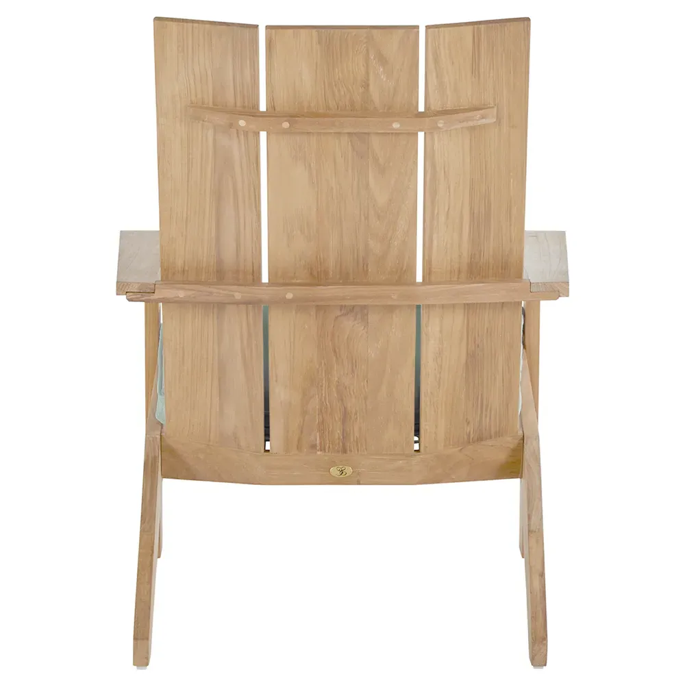 Ashland Outdoor Adirondack Chair - Green, Teak
