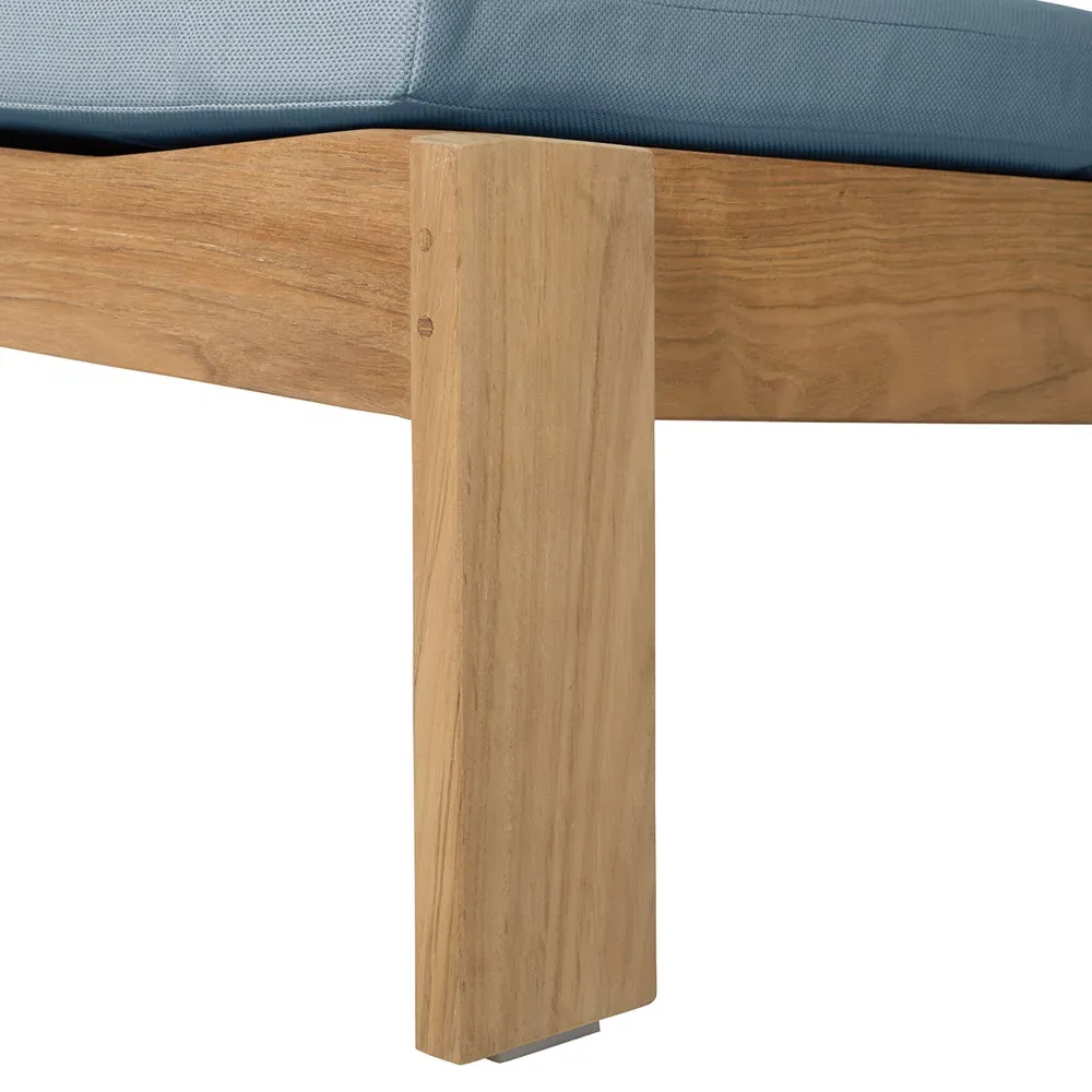 Ashland Outdoor Adirondack Ottoman - Natural, Teak