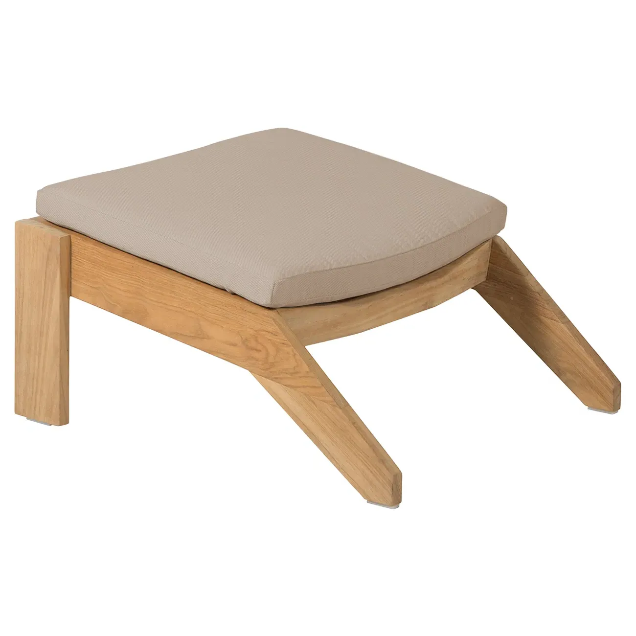 Ashland Outdoor Adirondack Ottoman - Natural, Teak