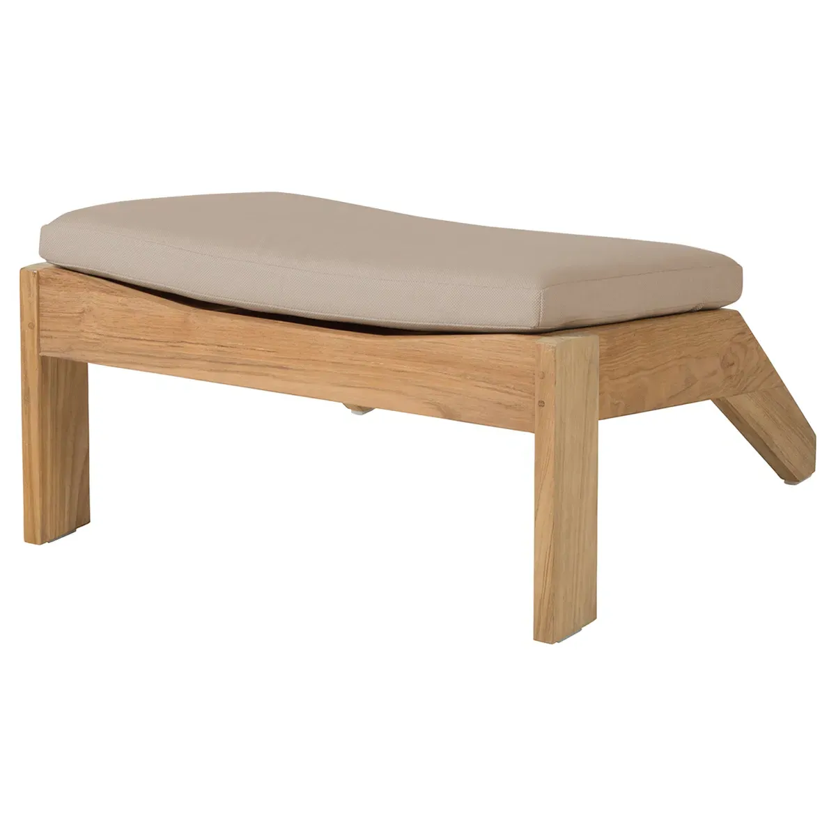 Ashland Outdoor Adirondack Ottoman - Natural, Teak