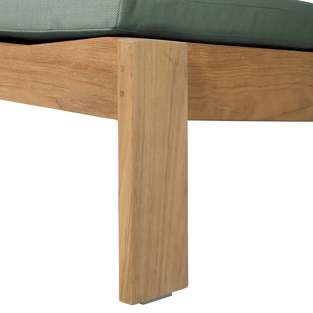 Ashland Outdoor Adirondack Ottoman - Natural, Teak