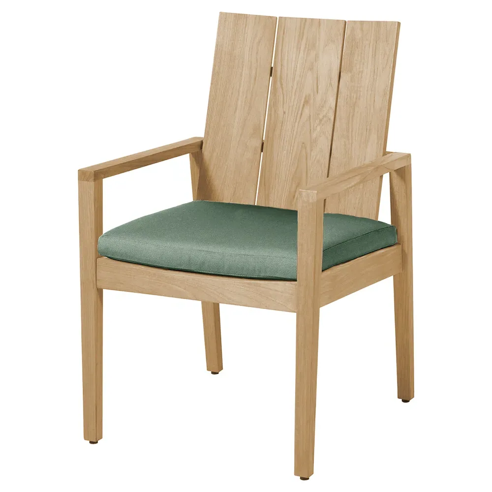 Ashland Outdoor Dining Arm Chair - Natural, Teak