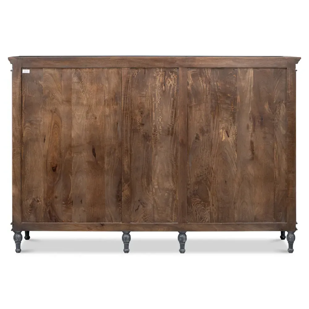 Ashley French Country Distressed Sideboard - Blue, Mango Wood