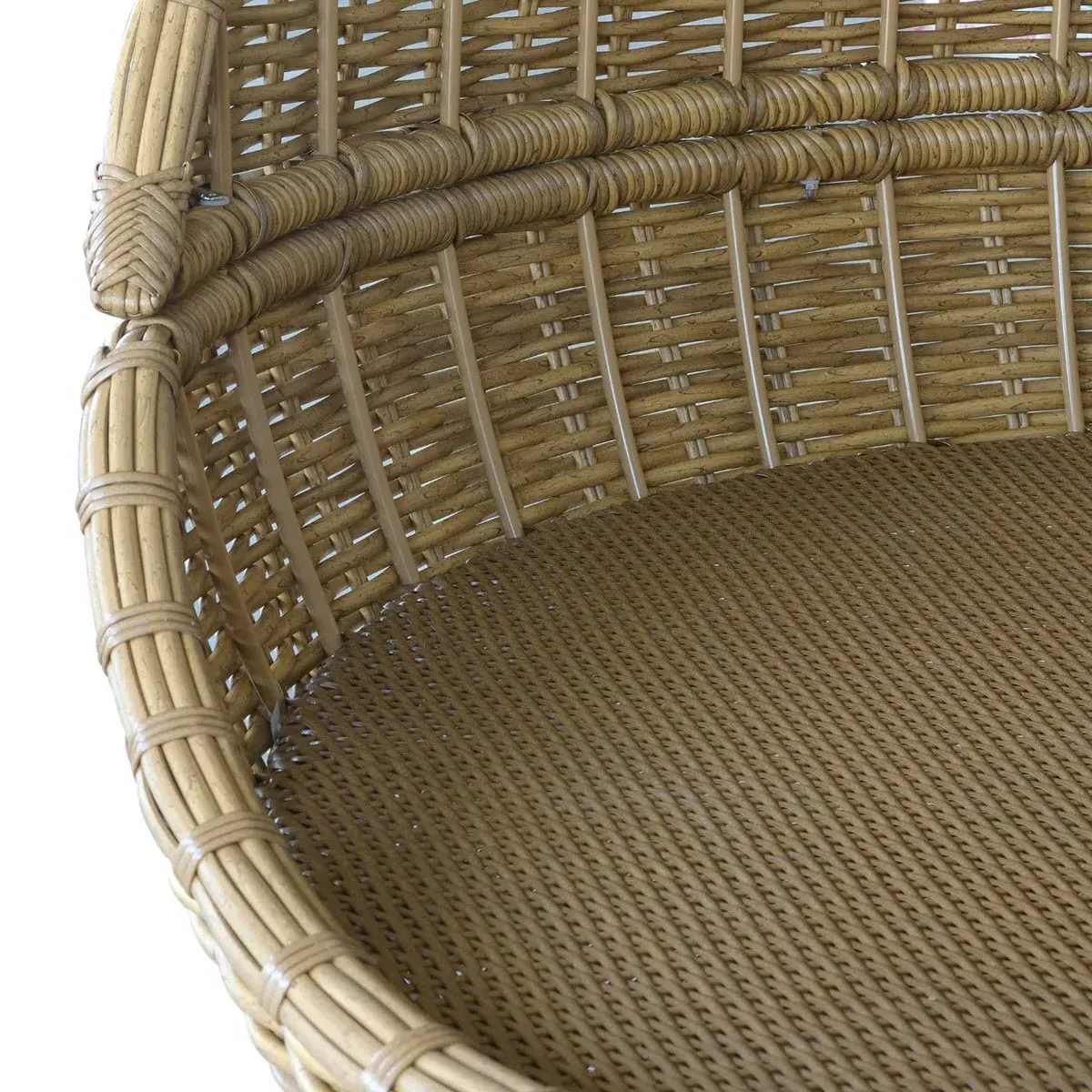 Astra Woven Wicker Outdoor Daybed - Beige, Sunbrella