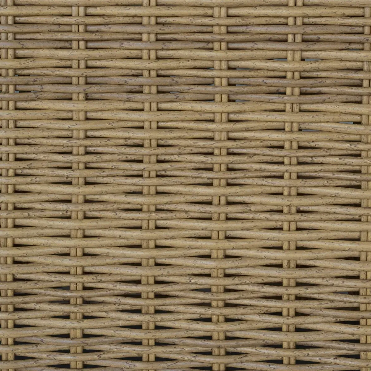 Astra Woven Wicker Outdoor Dining Arm Chair - Beige, Sunbrella