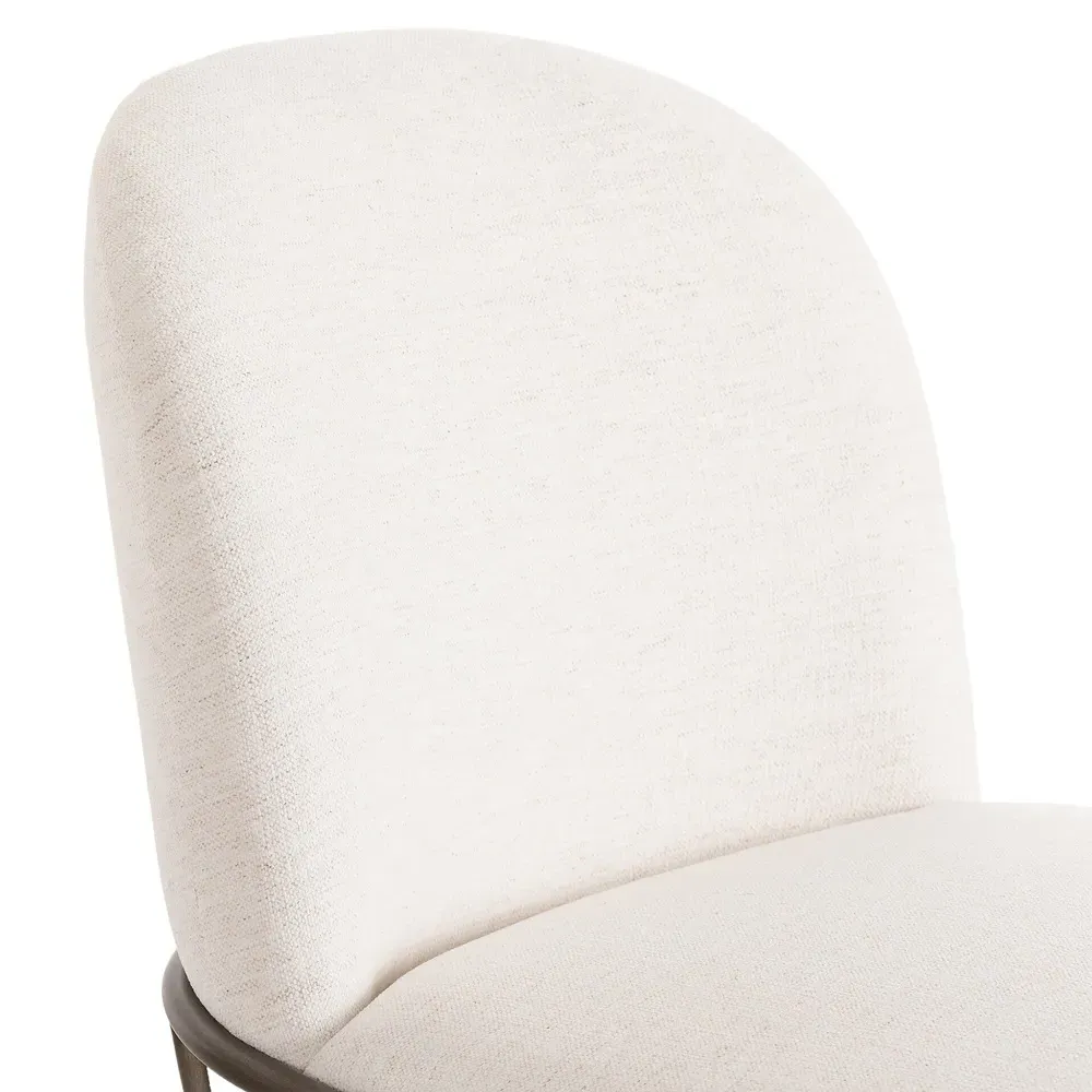 Astrid Bar Stool - Cream, Iron
