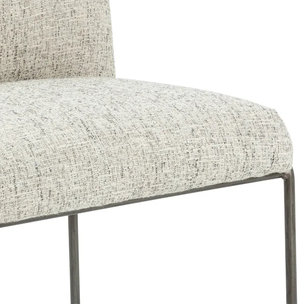 Astrid Bar Stool - Grey, Iron