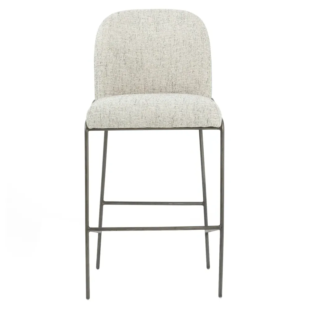 Astrid Bar Stool - Grey, Iron