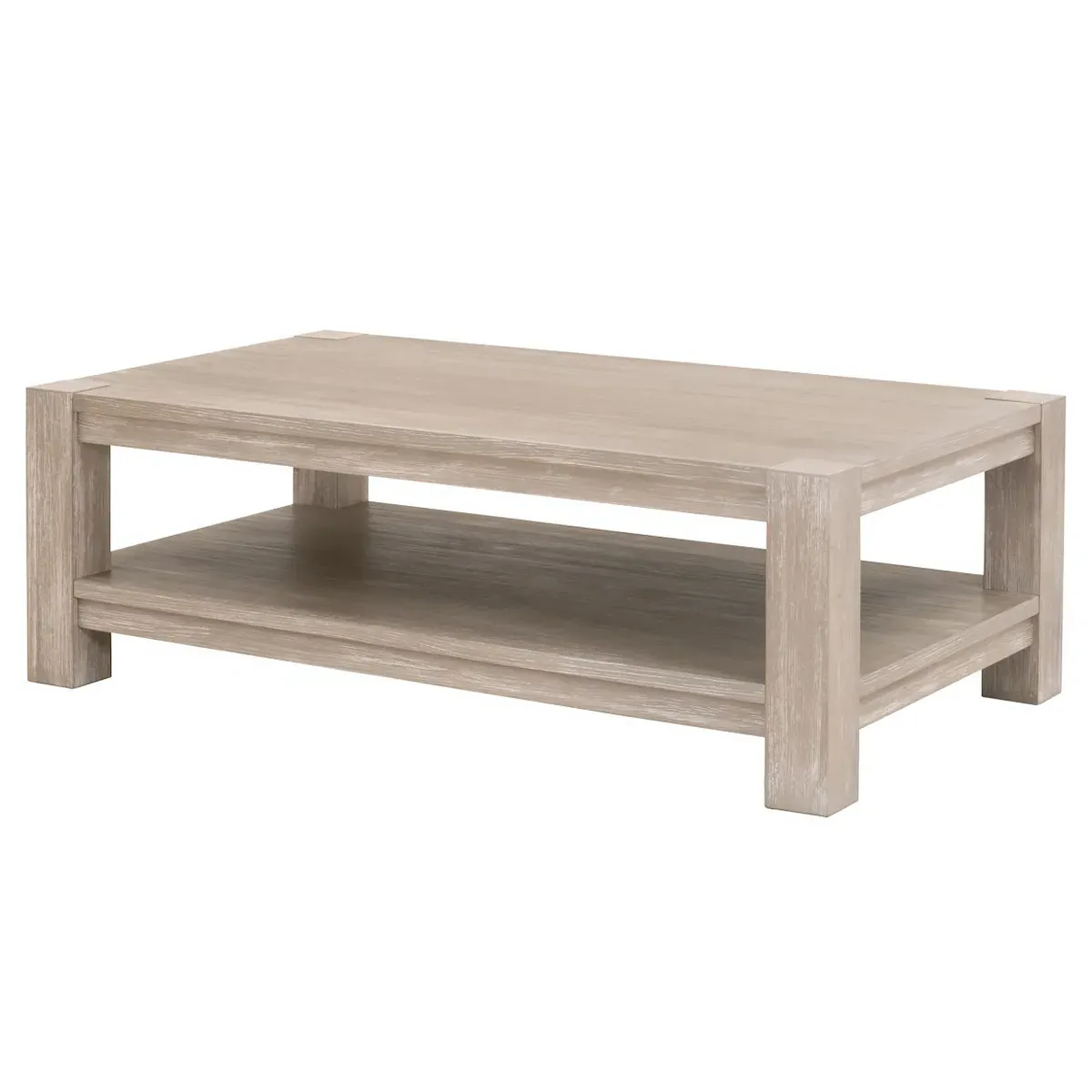 Astrid Coffee Table with Storage - Natural Grey, Wood