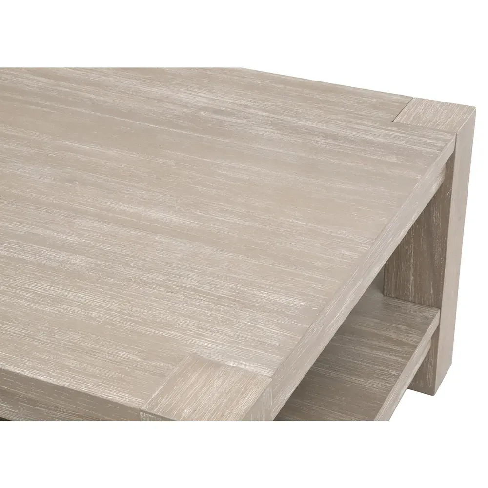 Astrid Coffee Table with Storage - Natural Grey, Wood