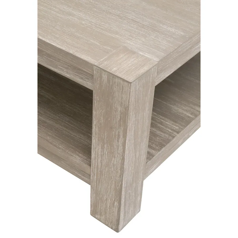 Astrid Coffee Table with Storage - Natural Grey, Wood