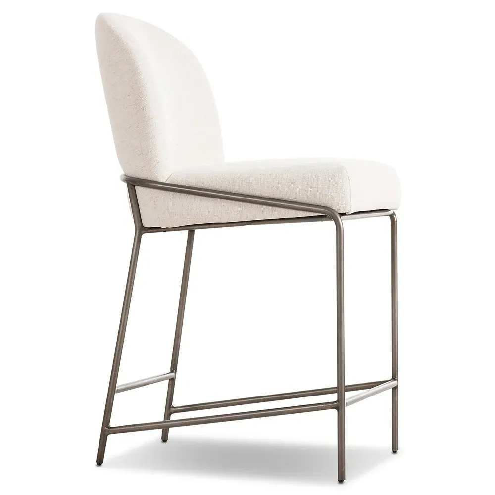 Astrid Counter Stool - Cream, Iron