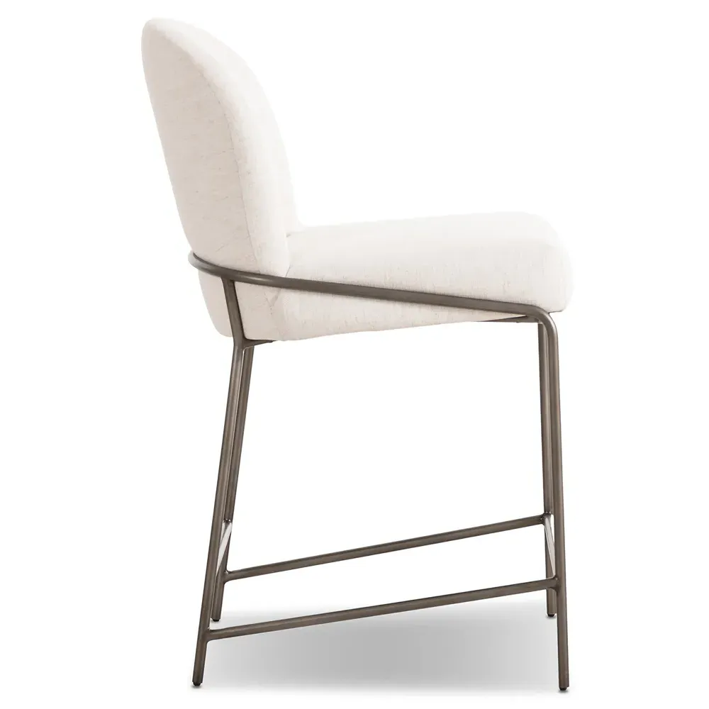 Astrid Counter Stool - Cream, Iron