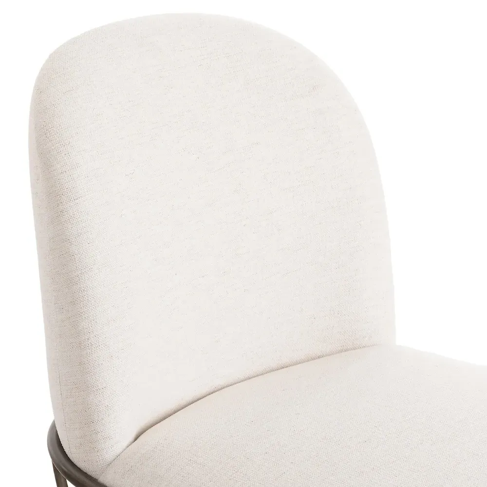 Astrid Dining Side Chair - Cream, Iron