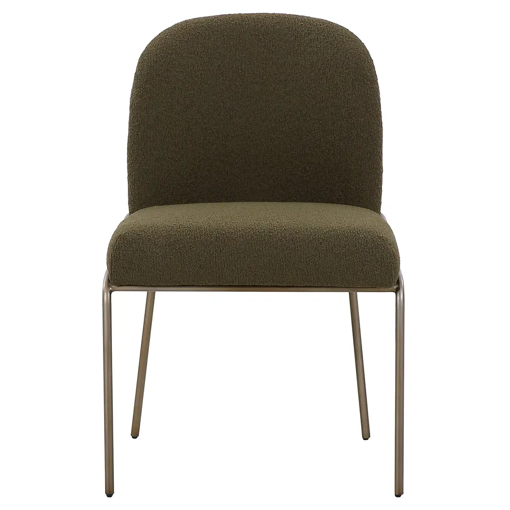 Astrid Dining Side Chair - Green, Boucle image