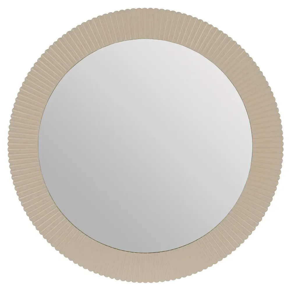 Atasha Round Wall Mirror - Beige image