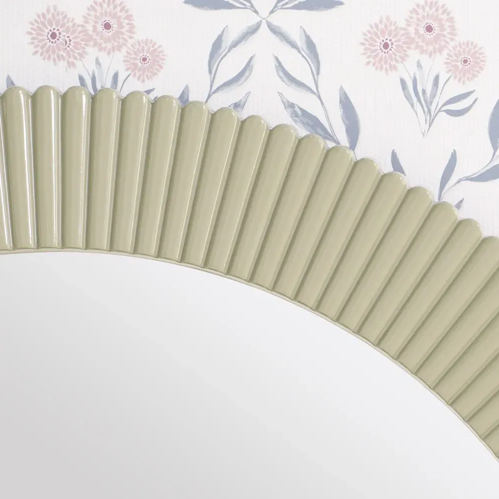 Atasha Round Wall Mirror - Sage