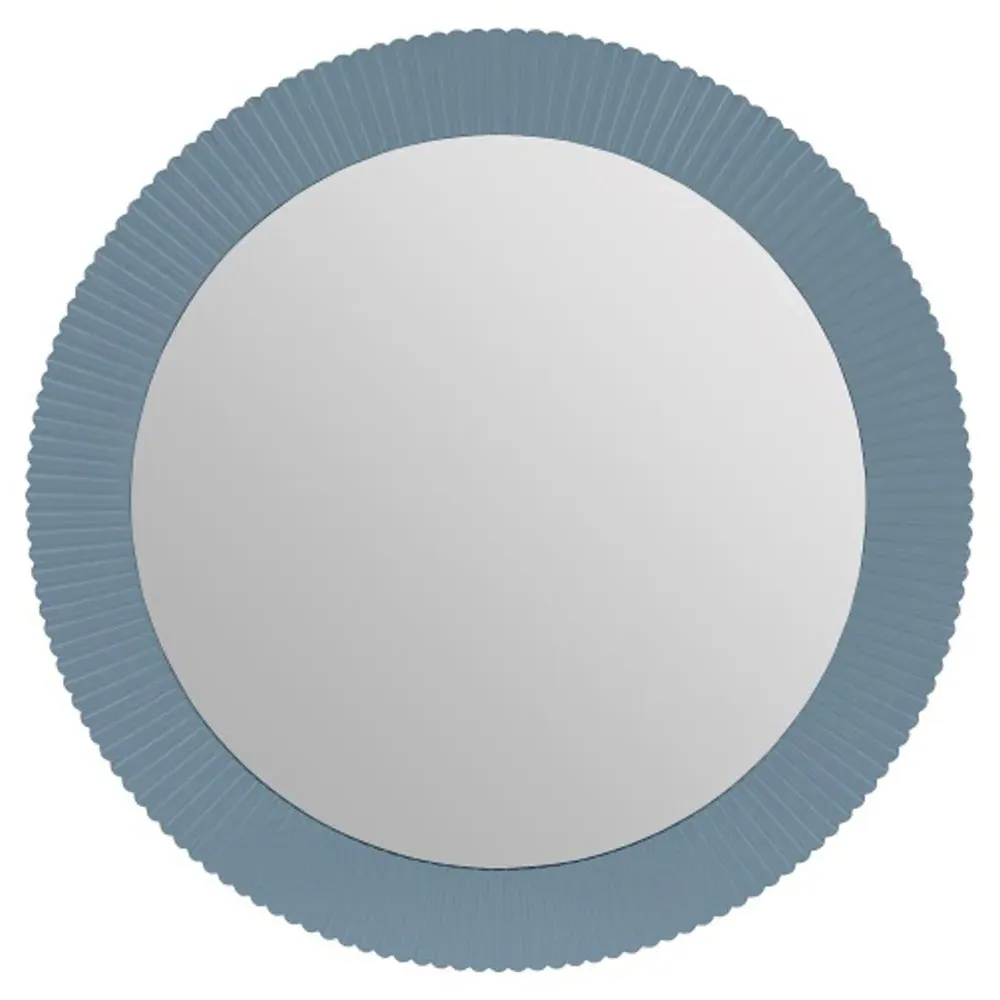Atasha Round Wall Mirror - Sky Blue