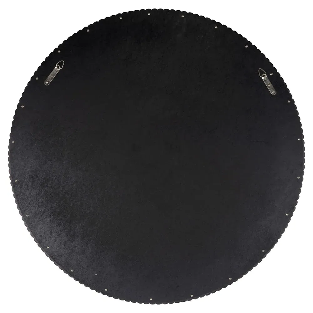 Atasha Round Wall Mirror - White