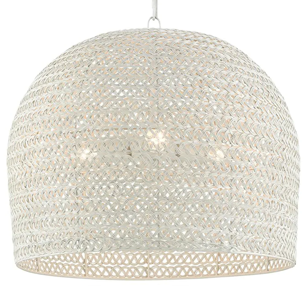 Athel Medium Chandelier - White, Iron