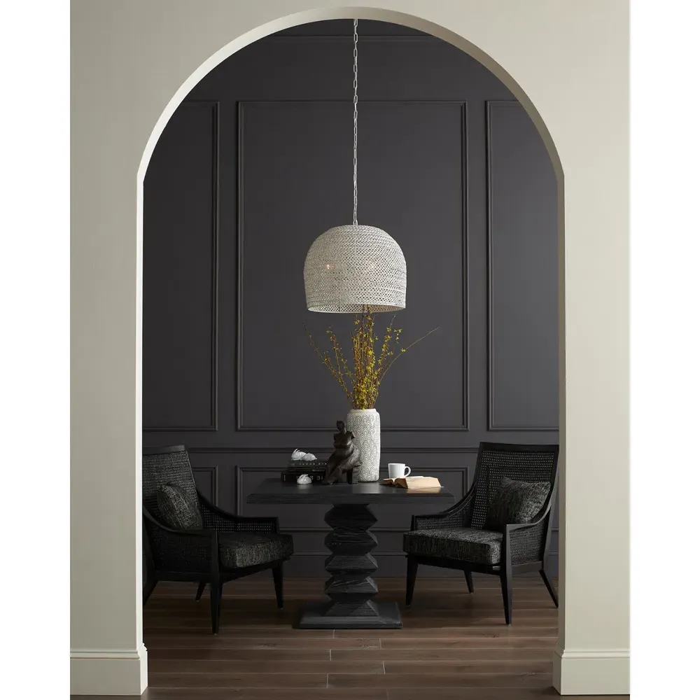 Athel Medium Chandelier - White, Iron