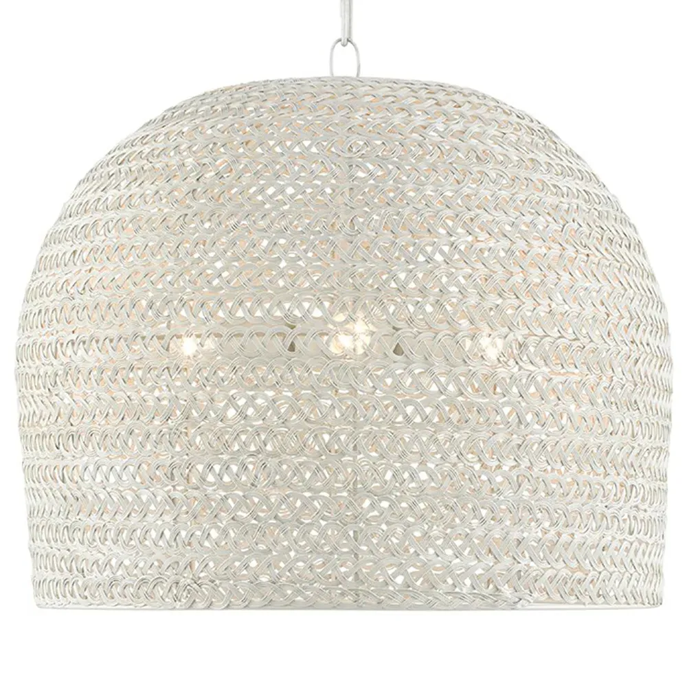 Athel Medium Chandelier - White, Iron image
