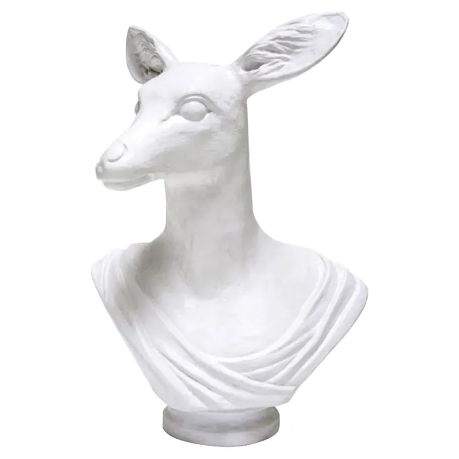 Athena Doe Resin Sculpture - White