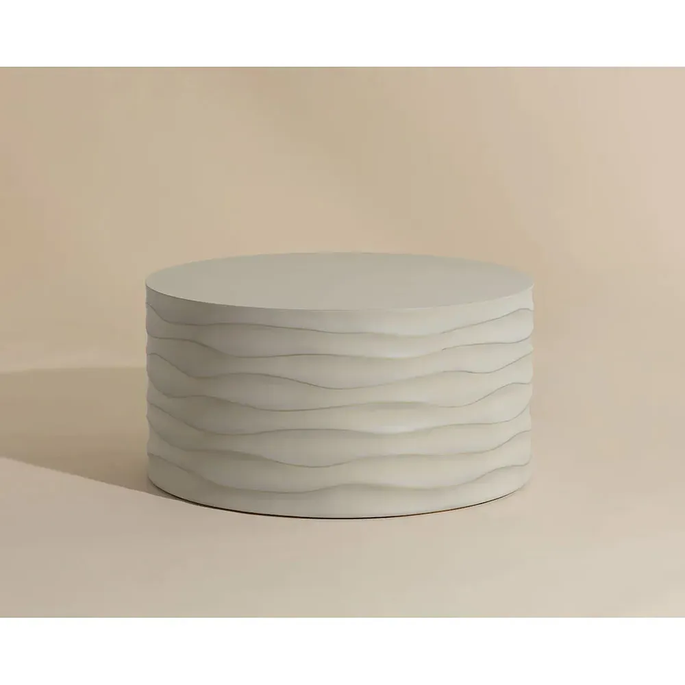 Atkins Large Outdoor Coffee Table - Summer Sand, Concrete