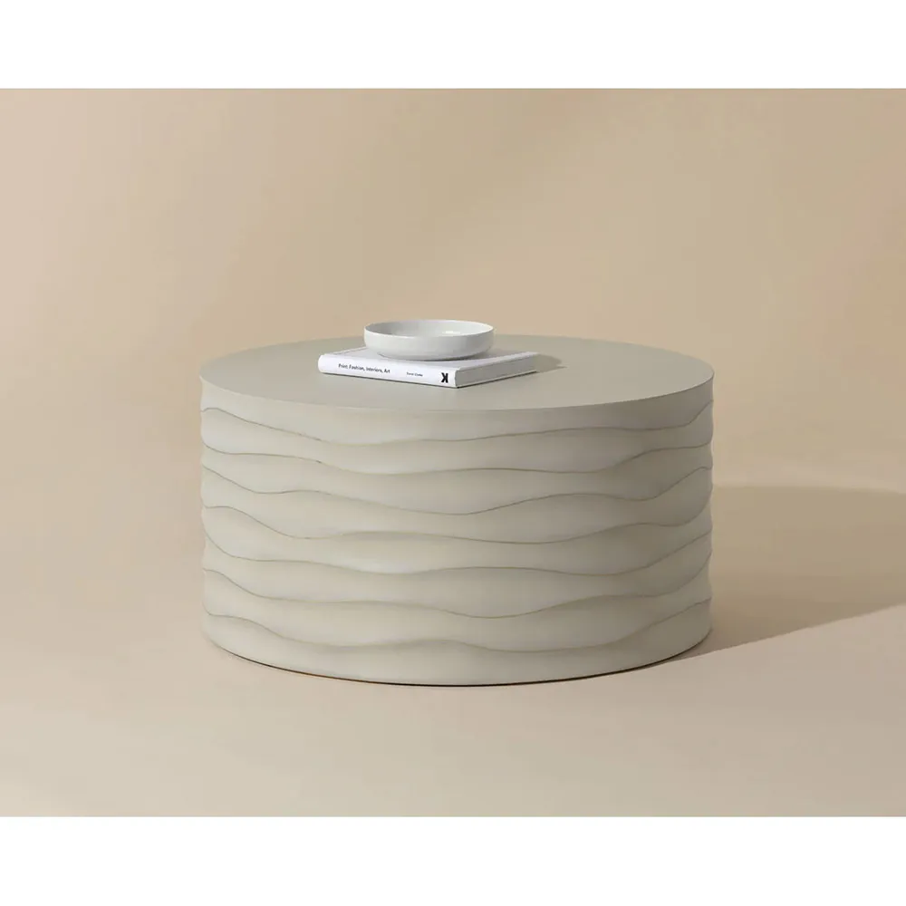 Atkins Large Outdoor Coffee Table - Summer Sand, Concrete