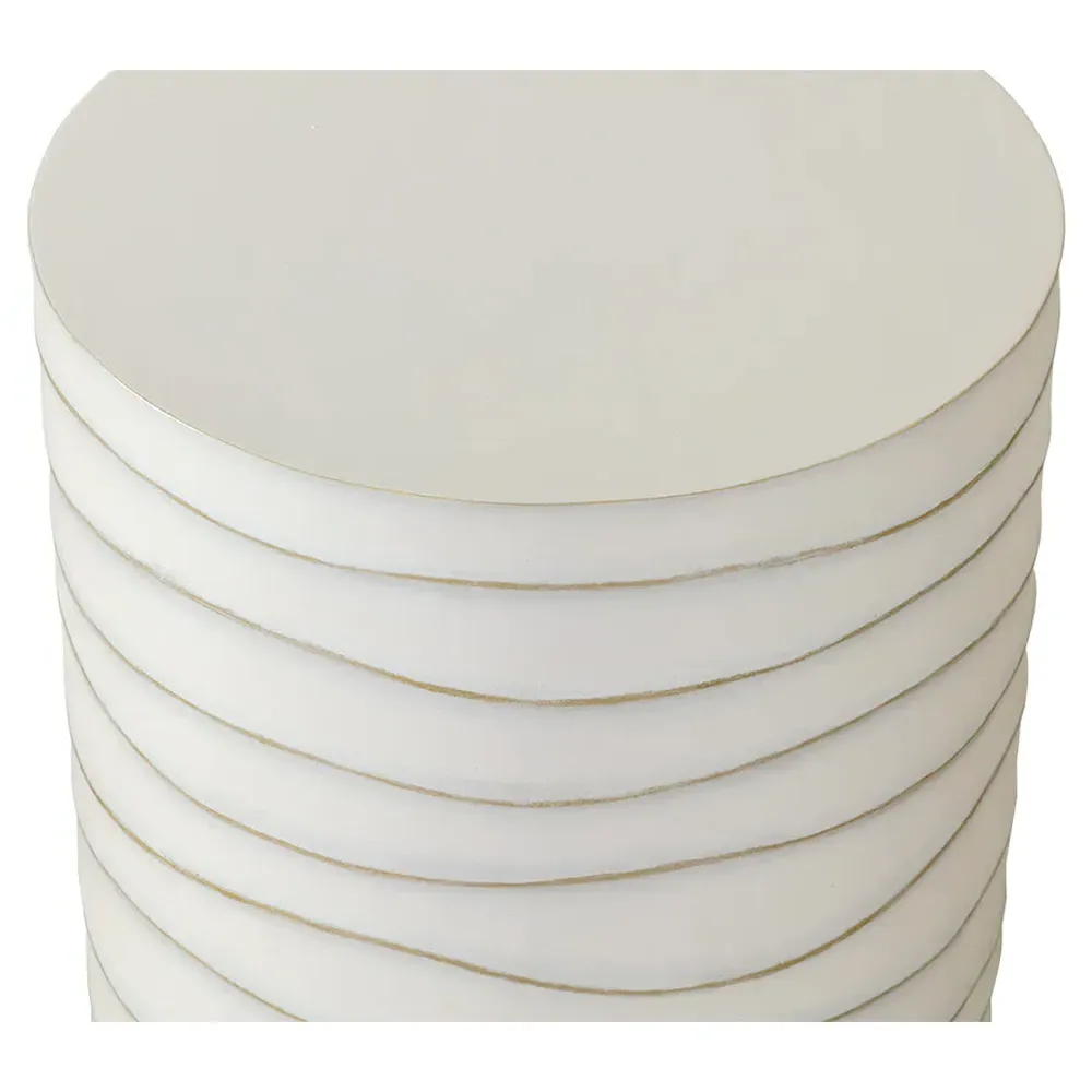 Atkins Outdoor Side Table - Summer Sand, Concrete