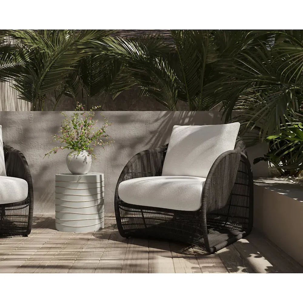 Atkins Outdoor Side Table - Summer Sand, Concrete