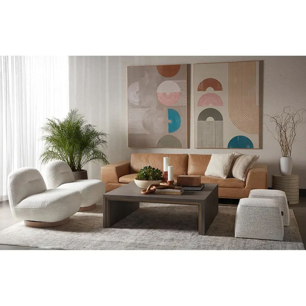 Atkins Outdoor Side Table - Summer Sand, Concrete