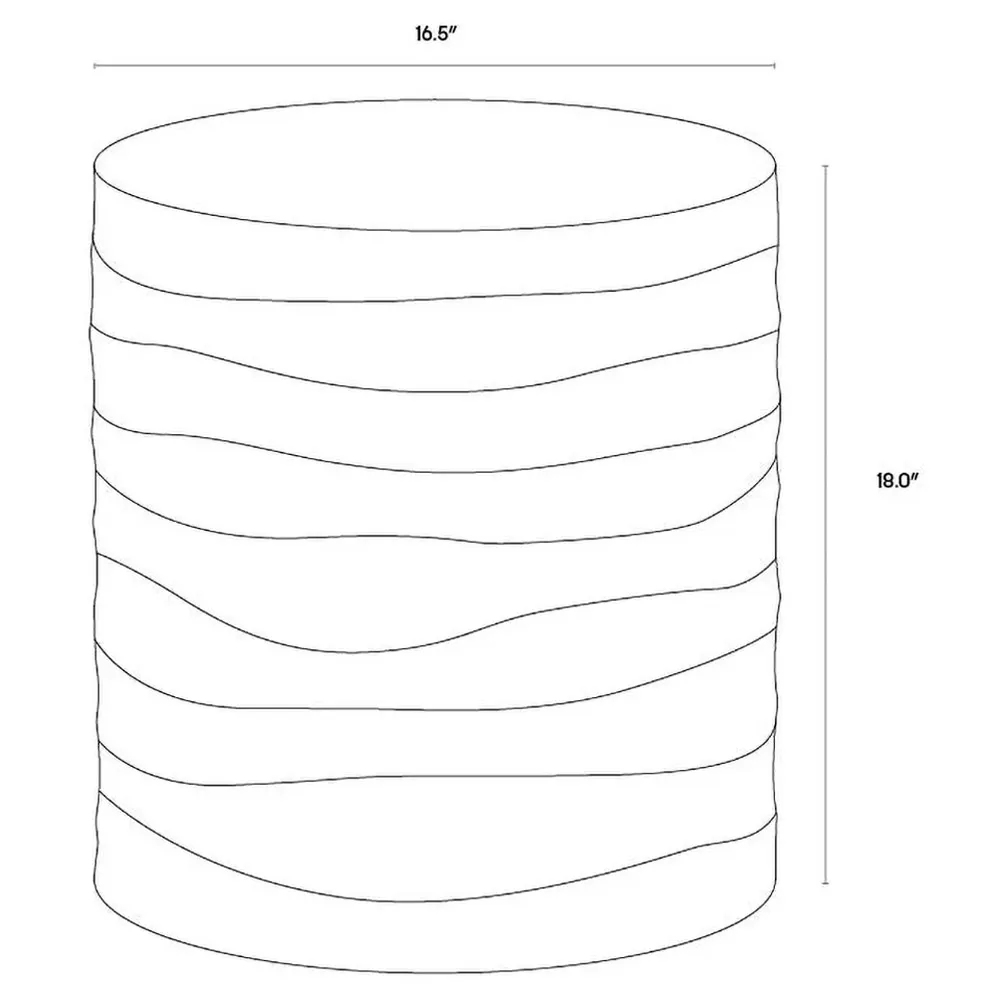 Atkins Outdoor Side Table - Summer Sand, Concrete