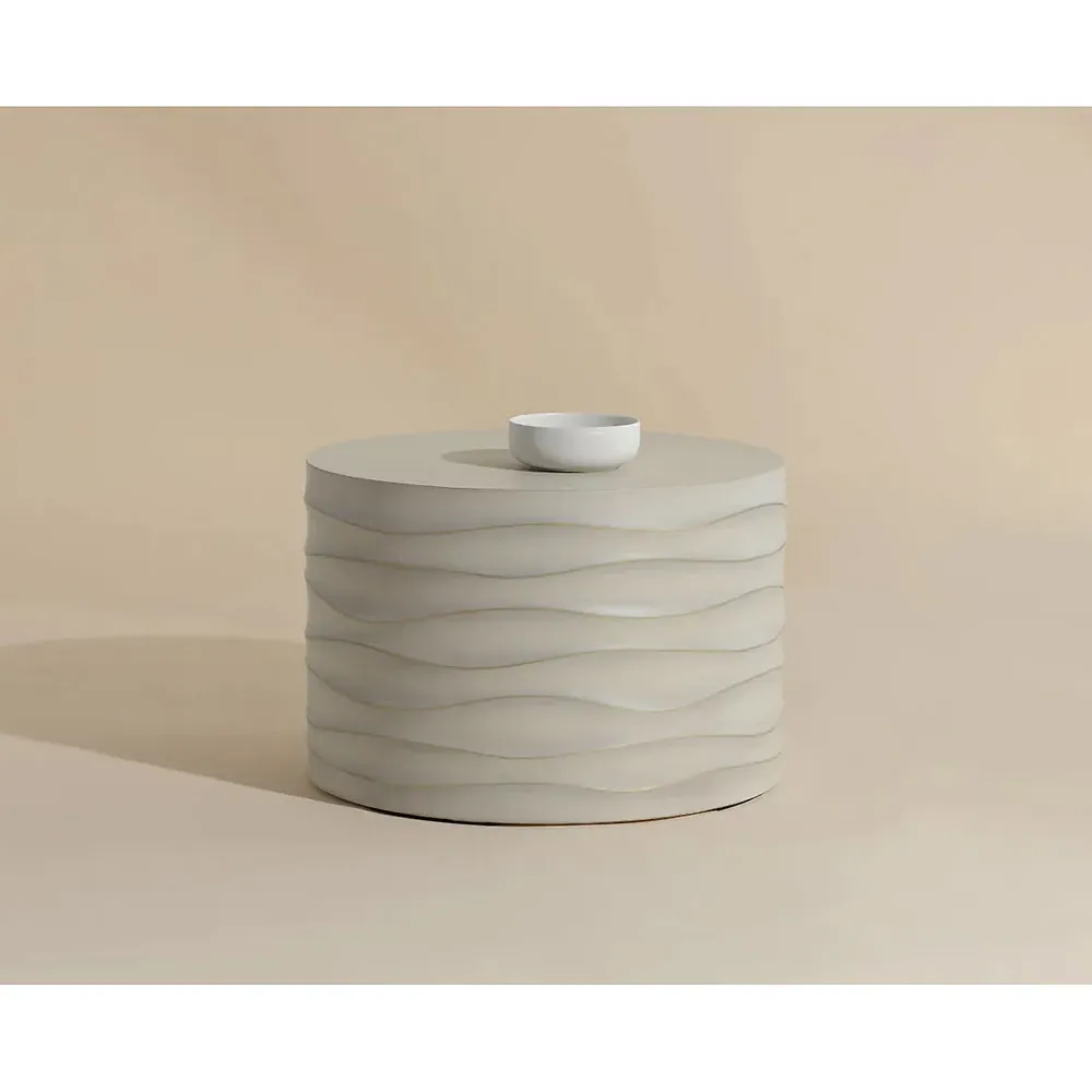 Atkins Small Outdoor Coffee Table - Summer Sand, Concrete