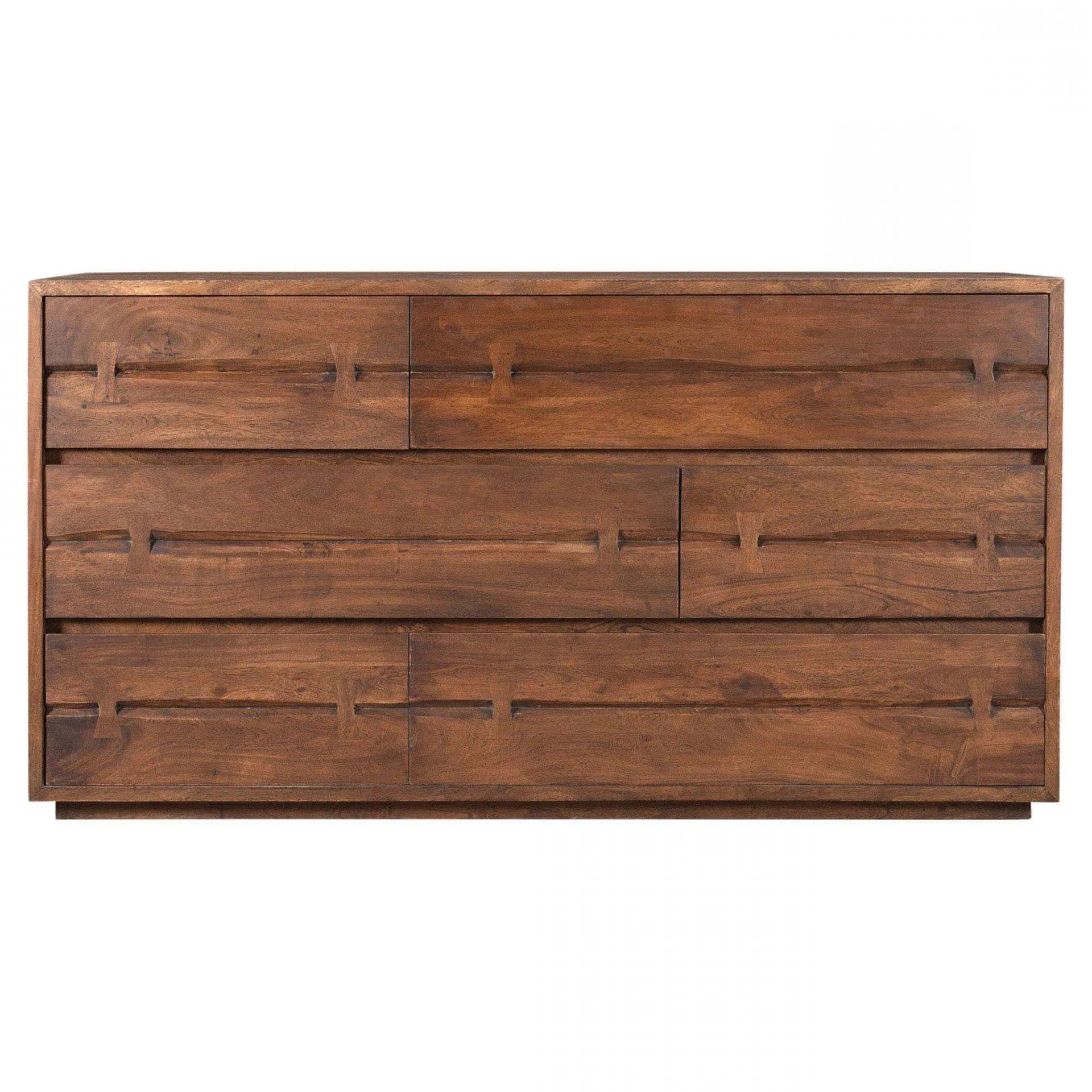 Atlas 6 Drawer Dresser - Brown, Acacia Wood