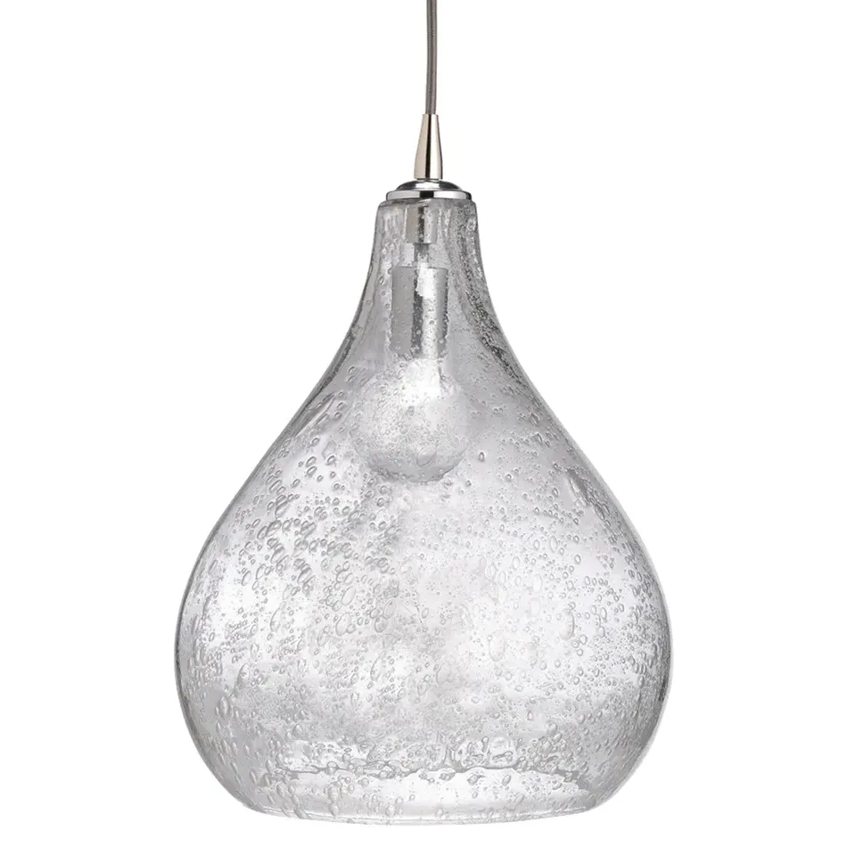 Atlas Coastal Beach Seeded Glass Pendant - Clear image
