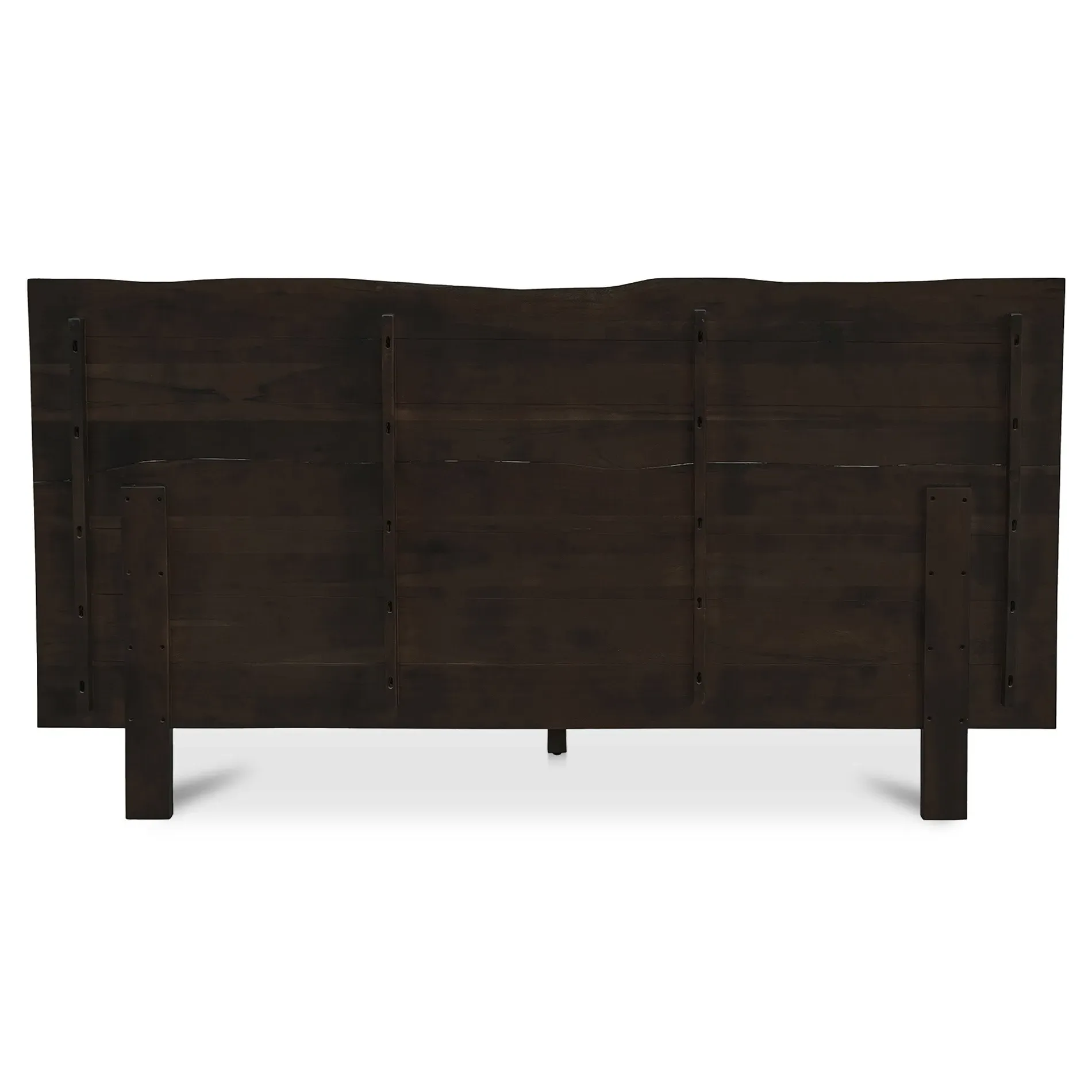 Atlas Queen Size Bed Frame - Dark Brown, Acacia Wood