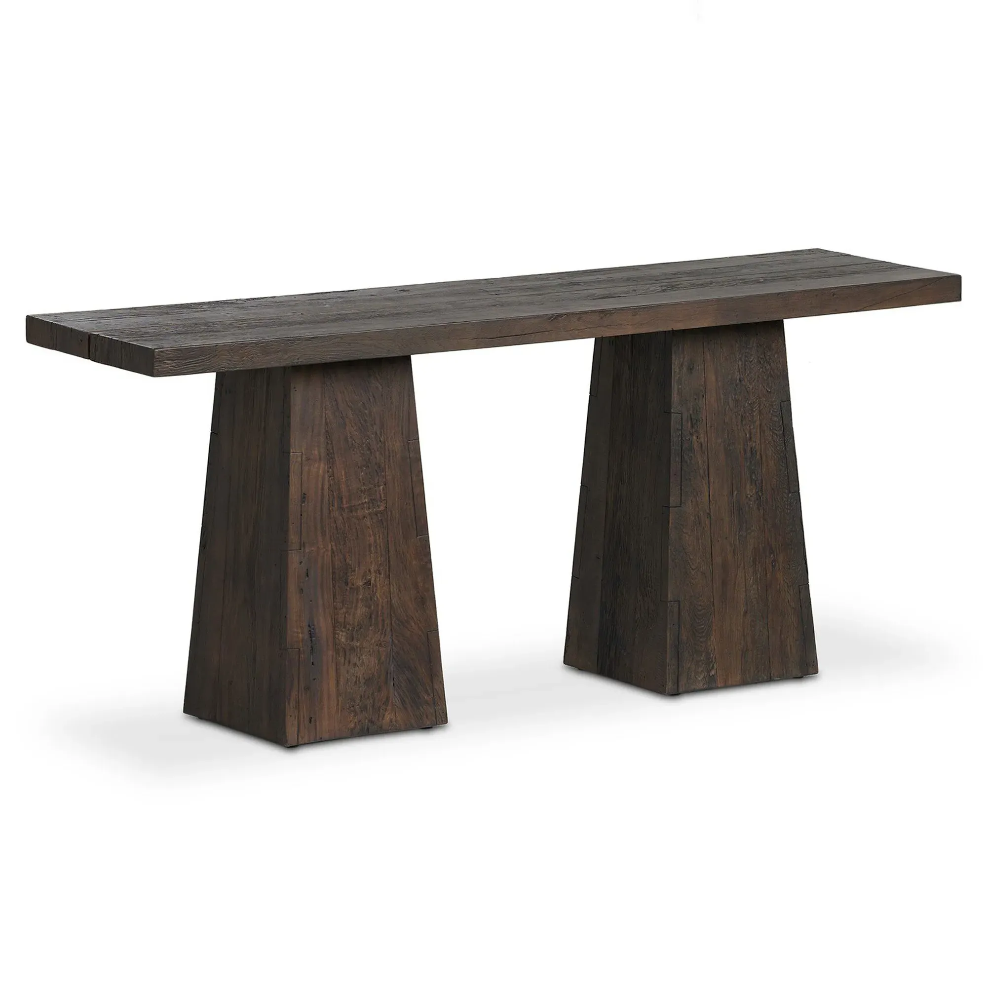 Atlas Rectangular Console Table - Smoked Alder