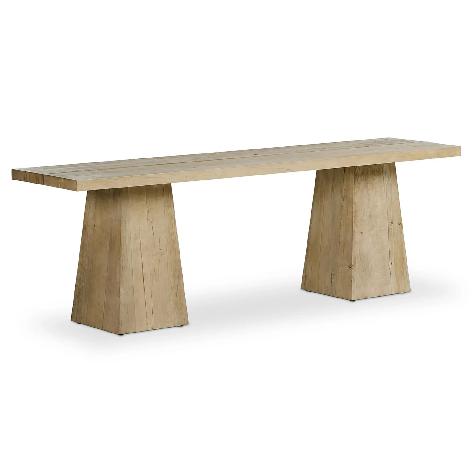 Atlas Rustic Lodge Rectangular Console Table - Bleached Alder