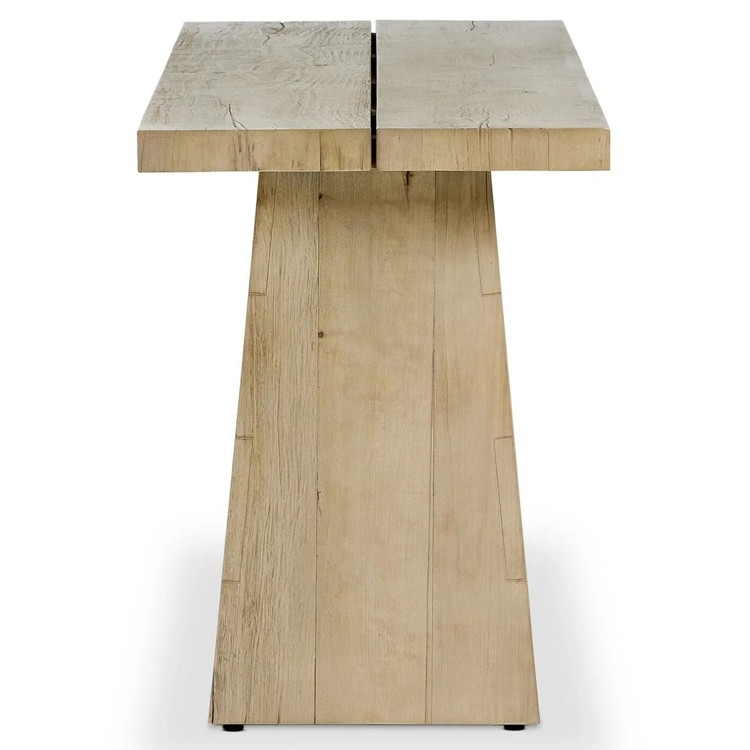 Atlas Rustic Lodge Rectangular Console Table - Bleached Alder