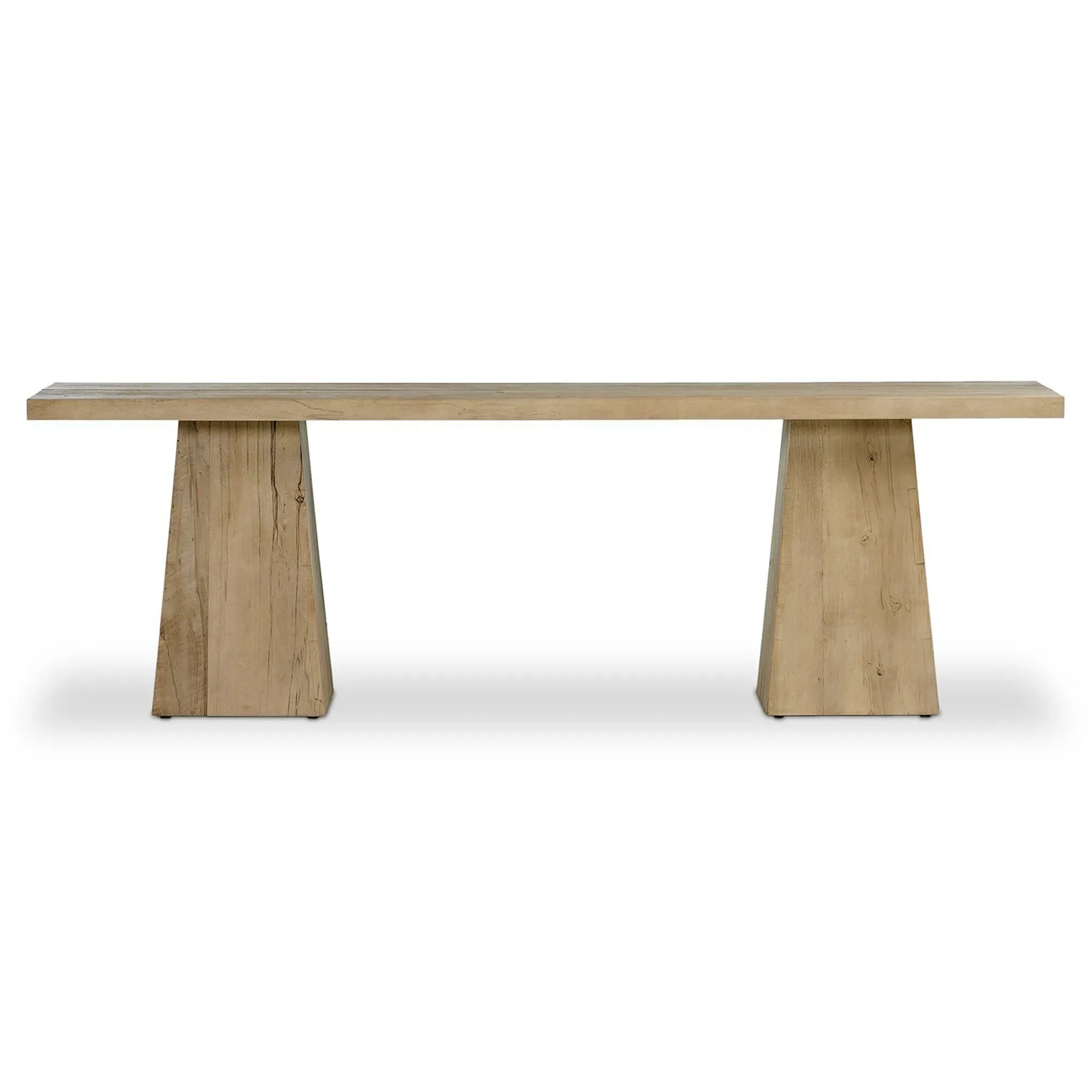 Atlas Rustic Lodge Rectangular Console Table - Bleached Alder