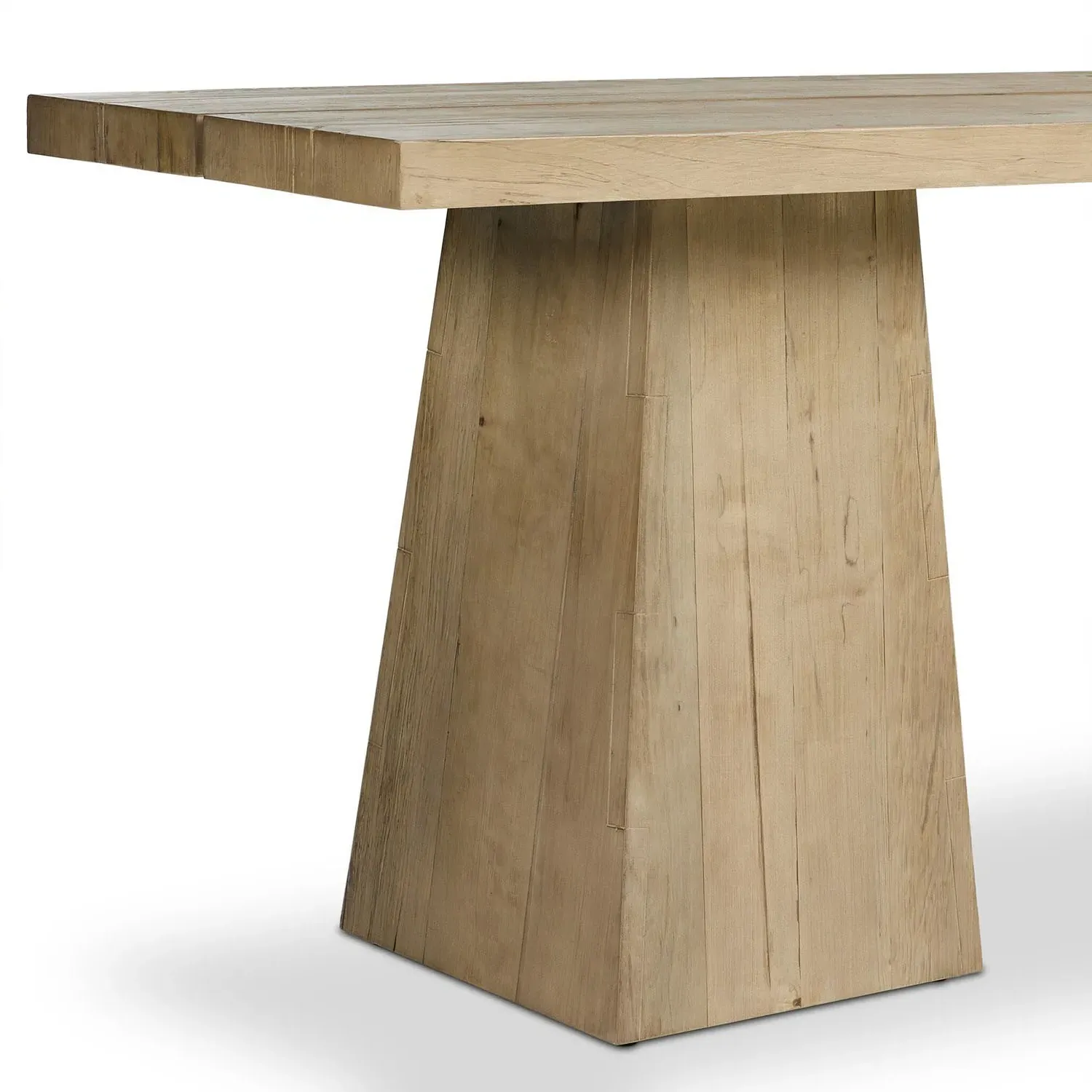 Atlas Rustic Lodge Rectangular Console Table - Bleached Alder