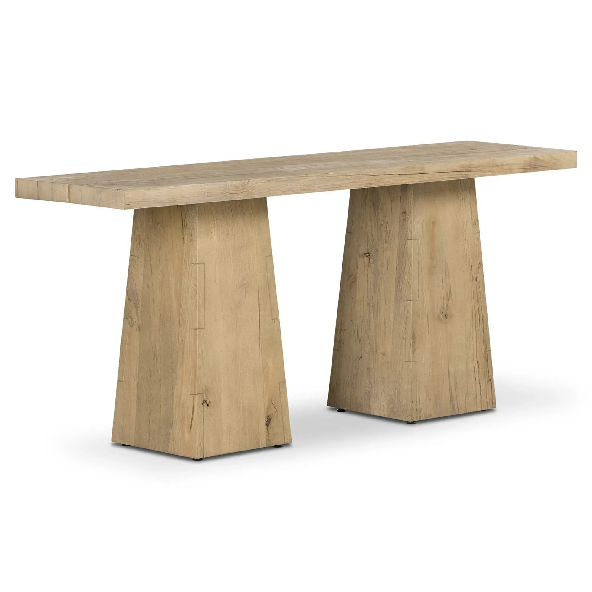 Atlas Rustic Lodge Rectangular Console Table - Bleached Alder