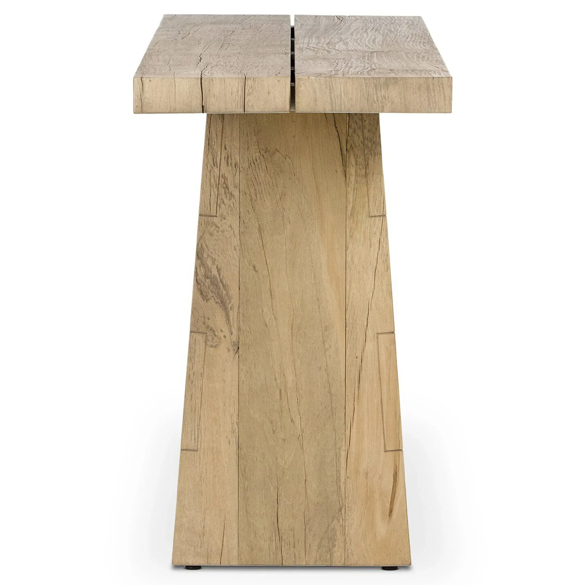 Atlas Rustic Lodge Rectangular Console Table - Bleached Alder