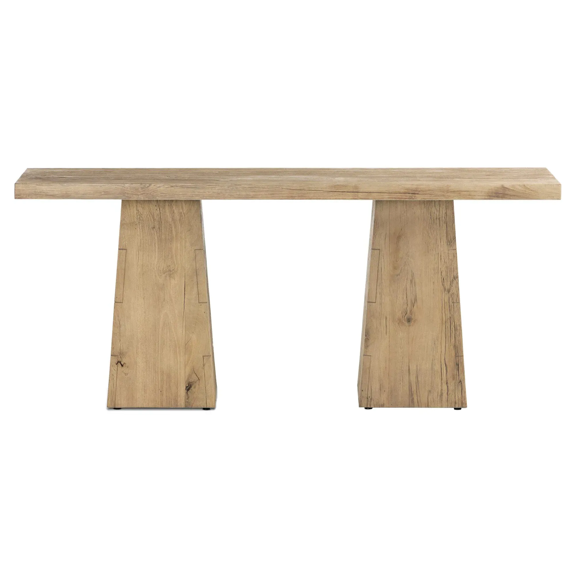 Atlas Rustic Lodge Rectangular Console Table - Bleached Alder image