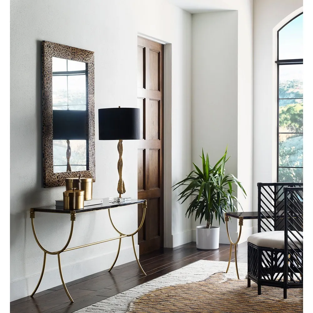 Atlas Small Oval Decorative Box - Antique Gold, Brass