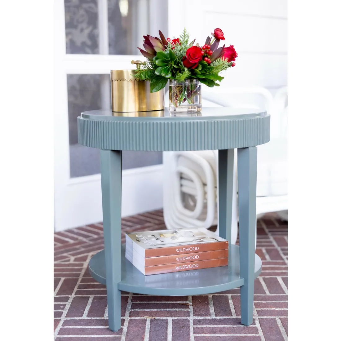 Atlas Small Oval Decorative Box - Antique Gold, Brass