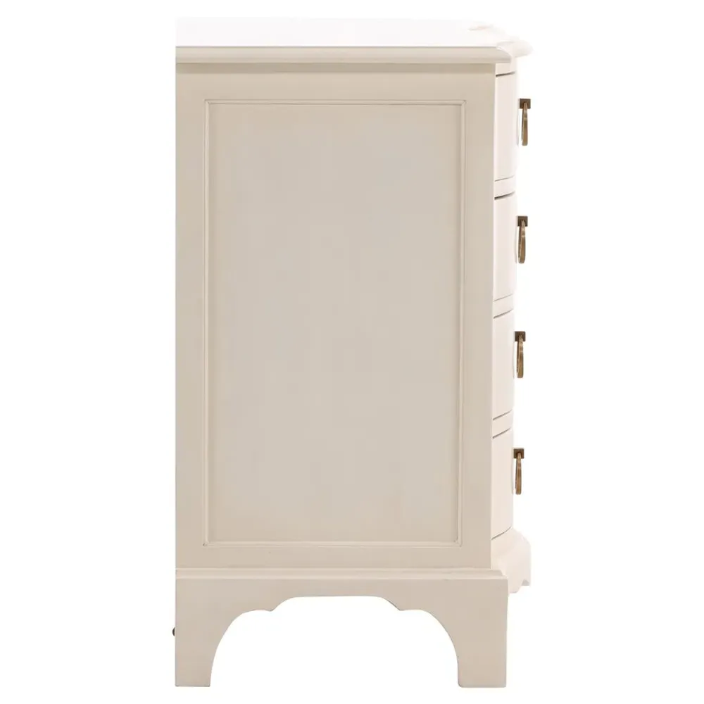 Auberge Bachelor Chest - Cream, Mahogany