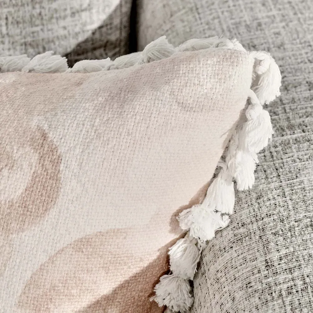 Aubrey Lumbar Decorative Throw Pillow - Pink, Cotton